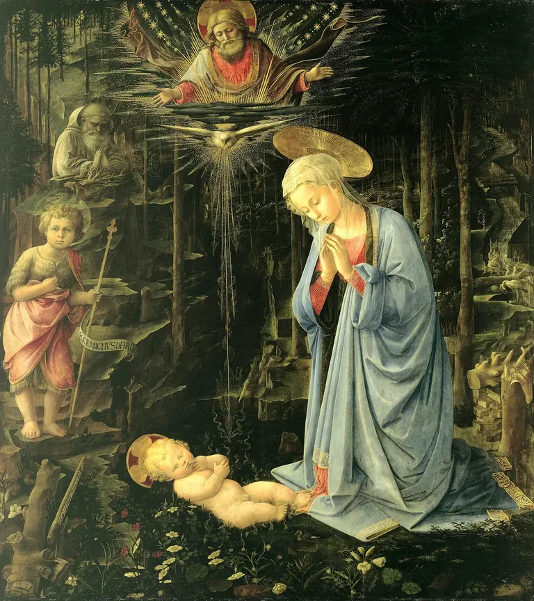Fra Filippo Lippi, The Adoration in the Forest, 1459