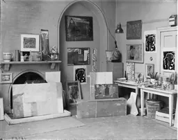 Fotografía de Paul Laib del estudio de Hepworth y Nicholson en Hampstead