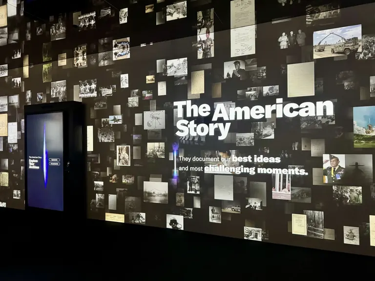 Interactive display in The American Story gallery at the National Archives Museum