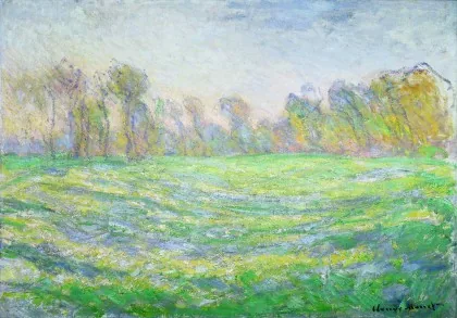 Claude Monet, Meadow at Giverny, 1884, oil on canvas