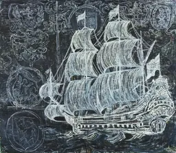 Natasja Kensmil's painting The White Elephant, shown in Plantation along the Canal