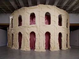 Installation view from Pauline Curnier Jardin's Virgin Turns