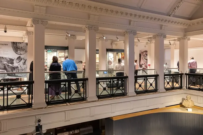 أدوات ونماذج تاريخية لطب الأسنان معروضة في Surgeons' Hall Museums