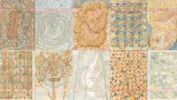 Détail d’une aquarelle de Table Settings, d’Al-An deSouza