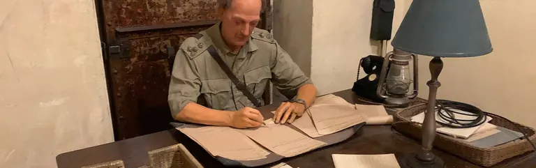Étape d’une chasse au trésor à Fort Canning, dans le cadre de l’expérience The Piece-ful General