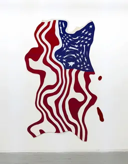 Robert Lazzarini, American flag, 2022