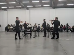 Performance of David Lamelas's 1416 m3 at Dia Chelsea, February 2026