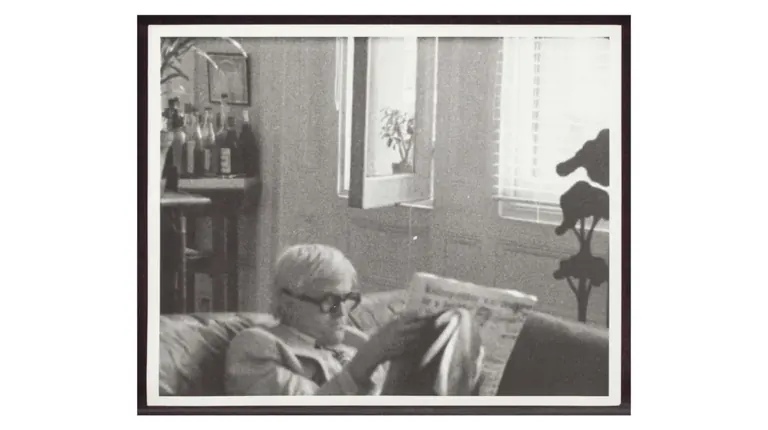 Fotograma de una película de David Hockney, Screen Portraits, en Whitechapel Gallery