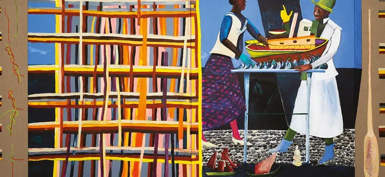 Installation de Lubaina Himid dans le pavillon britannique, Biennale Arte 2026