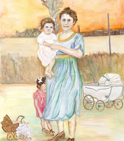 Peinture Vier generaties de Hella de Jonge