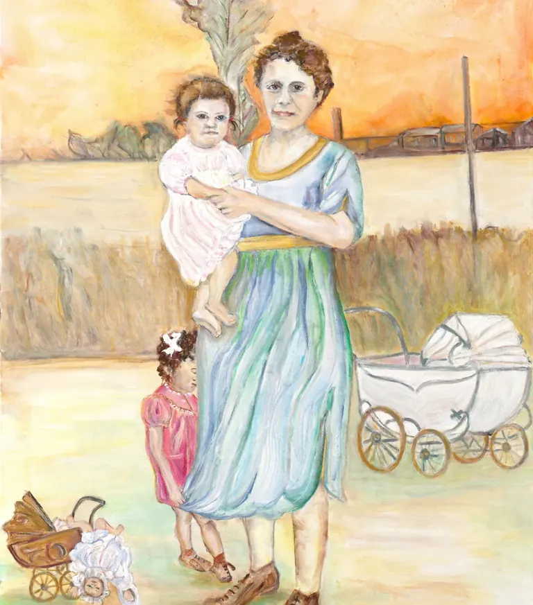 Peinture Vier generaties de Hella de Jonge