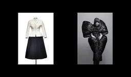 Créations de haute couture de Christian Dior et Alexander McQueen présentées dans l’exposition « Dior to McQueen: Fashioning Form »