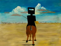 Painting by Sidney Nolan from the Nolan: Origins exhibition