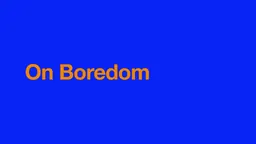 Œuvre composée de texte de Tony Cokes, présentée dans l’installation On Boredom