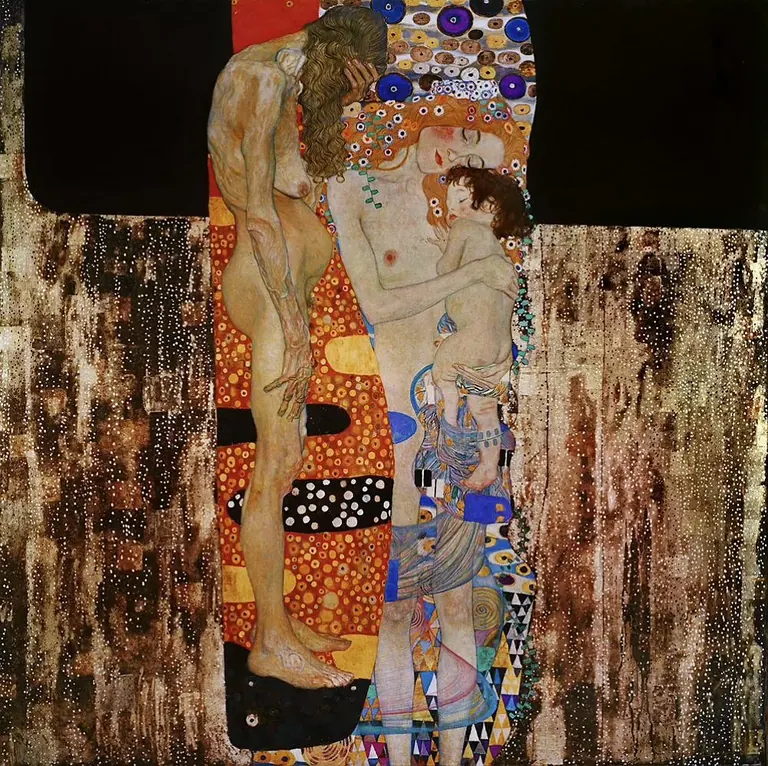 Gustav Klimt, Les Trois Âges de la femme (1905), La Galleria Nazionale, à Rome