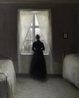 Vilhelm Hammershøi, Bedroom, 1890