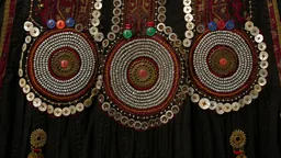 An embroidered textile from the SWANA region shown in Embroidered Traditions from Morocco to Afghanistan