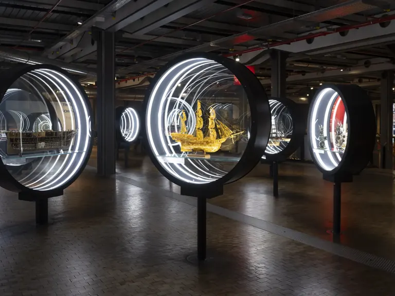 Portholes in the Shipping exhibition