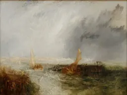 J.M.W. Turner, Ostende (1844), issu des collections de la Neue Pinakothek et présenté à l’Alte Pinakothek
