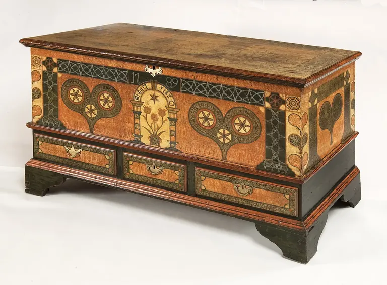 Arca pintada per John Bieber, d’estil germànic de Pennsilvània, 1789, Barnes Foundation