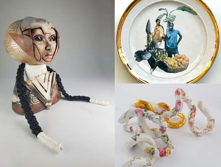 Œuvre en céramique de l’exposition « After the Island: Ornament and Ceramic Practice in the Jamaican Diaspora »