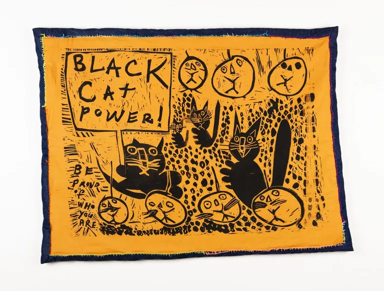 Drapeau Black Cat Power de Dorian Reid