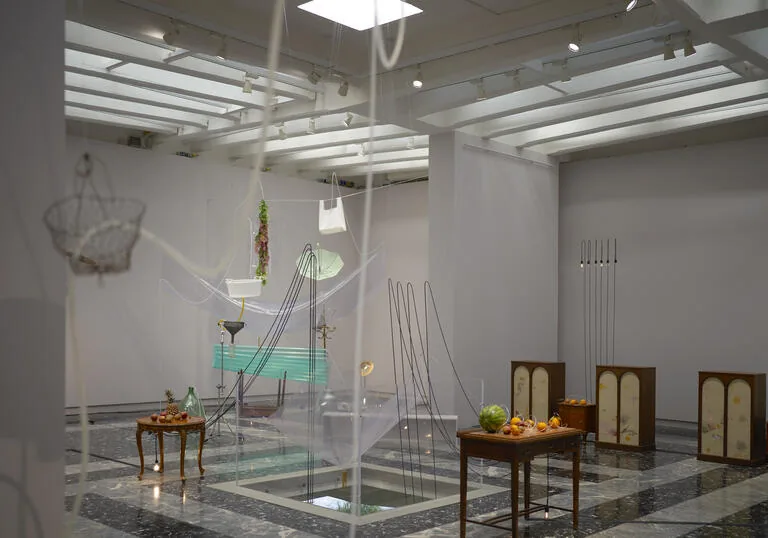 Kinetic installation by Yuko Mohri