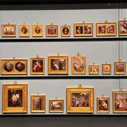 Miniatures sur émail de la Pinacoteca viaggiante du comte Sommariva