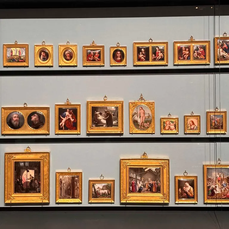 Miniatures sur émail de la Pinacoteca viaggiante du comte Sommariva