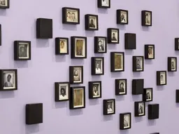 Installation view of To My Best Friend at the Institute of Contemporary Art/Boston, with Lorna Simpson's To My Best Friend