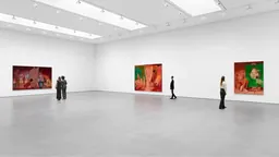 Painting by Lisa Yuskavage on view at David Zwirner, New York