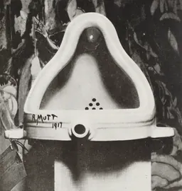 Marcel Duchamp's readymade Fountain (1917), photographed by Alfred Stieglitz