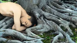 Youssef Nabil, Self-portrait with Roots, Los Angeles 2008
