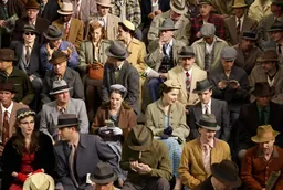 Work by Stan Douglas from his Crowds and Riots series