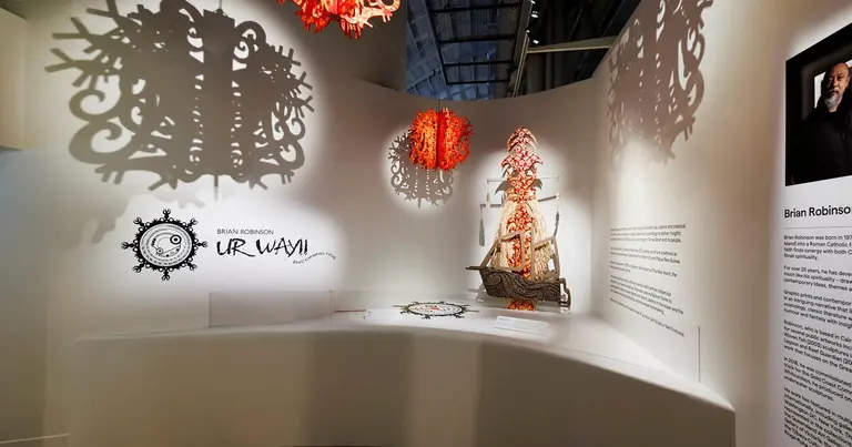 Artwork by Brian Robinson from the Ur Wayii (Incoming Tide) exhibition