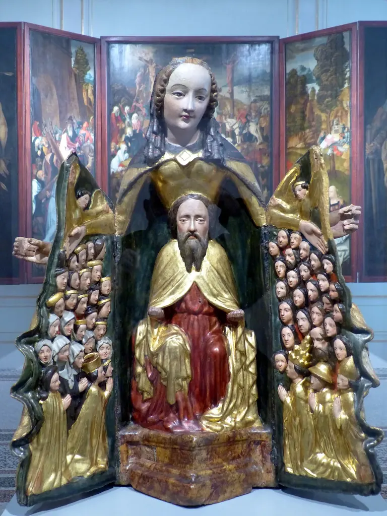 مادونا المصلّى (Vierge ouvrante)، من عشرينيات القرن الخامس عشر، من Schwarzau am Steinfeld، Dom Museum Wien