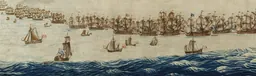 Solebay tapestry designed by Willem van de Velde the Elder