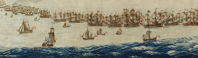 نسيج Solebay المصمَّم على يد Willem van de Velde the Elder