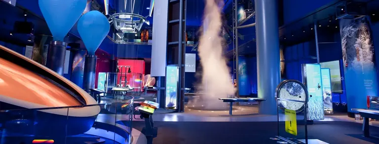 La salle d’exposition Science Storms au Griffin Museum of Science and Industry