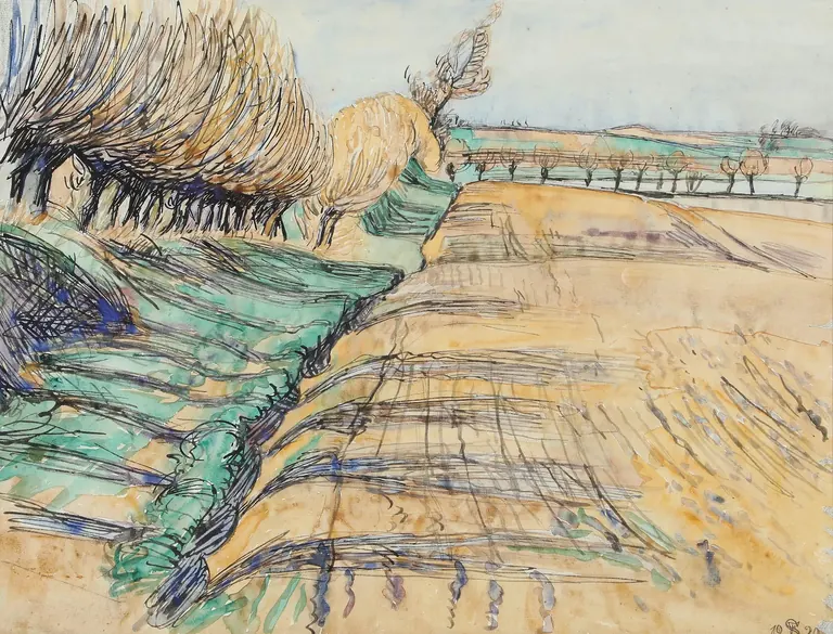 Fritz Syberg, Λεύκες στο Pilegården, 1920