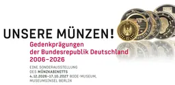 German commemorative coins from the exhibition Unsere Münzen!