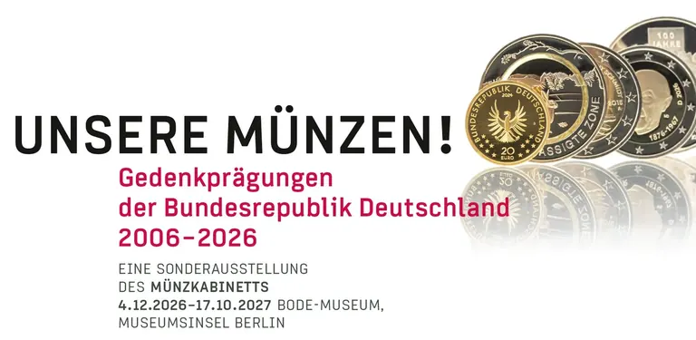 German commemorative coins from the exhibition Unsere Münzen!