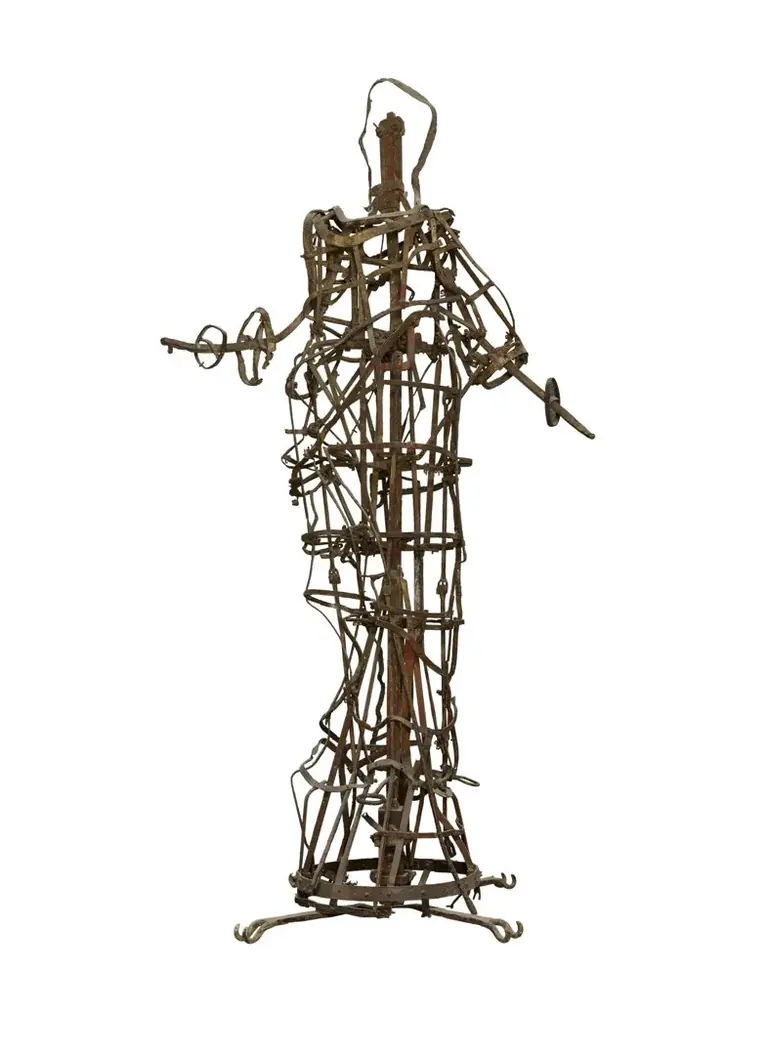 Structure métallique d’origine de la statue de la Madonnina