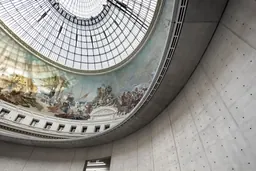 View of the Bourse de Commerce during its transitional programme, The Museum in Motion