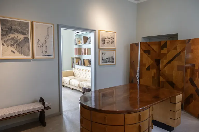 Salles des archives Piero Portaluppi à la Villa Necchi Campiglio