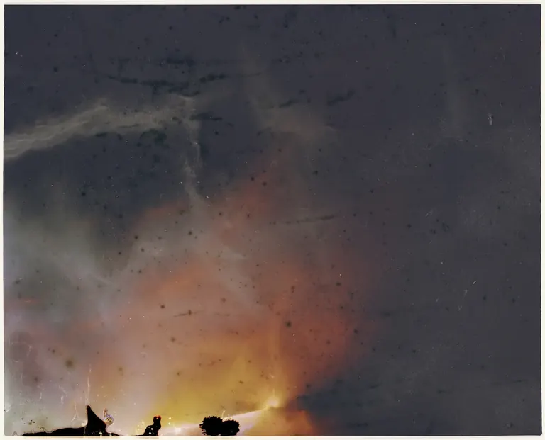 Susanne Kriemann, Pechblende (Fever), 2026, sheet film exposed to gamma radiation