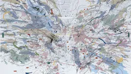 Julie Mehretu, Entropia, issue de la collection du Grunwald Center