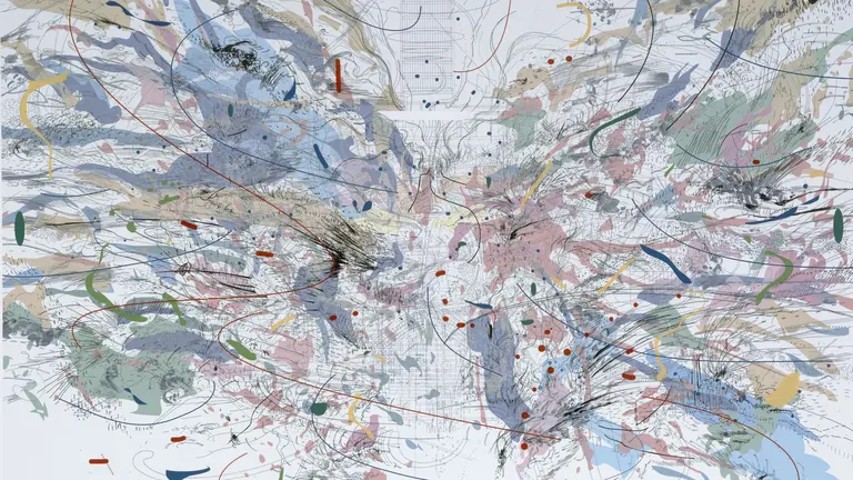 Julie Mehretu, Entropia, issue de la collection du Grunwald Center
