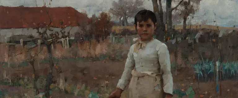Détail de A Hind’s Daughter de Sir James Guthrie