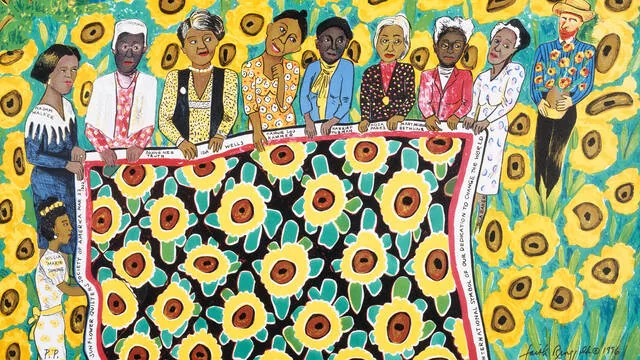 Prints by women printmakers in the Lasting Impressions display at the V&A